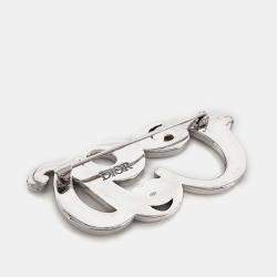 Pre Owned بروش ديور فضي