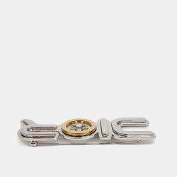 Pre Owned بروش ديور مطلي بالذهب والفضة