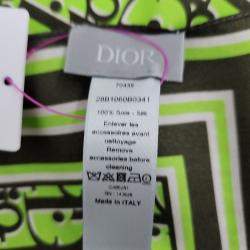 مملوكة مسبقًا Dior silk scarf and scarf ring