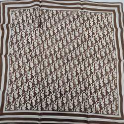 Pre Owned Dior silk scarf + scarf ring