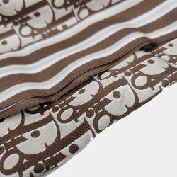 Pre Owned Dior silk scarf + scarf ring