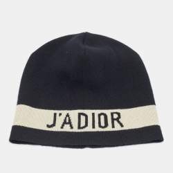 Pre Owned Dior Black J'adior Cashmere Beanie One Size