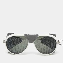 Pre Owned نظارة شمسية ديور أفياتور ديور سنو A1I بيضاء/ سوداء