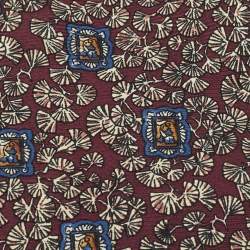 Pre Owned Christian Dior Monsieur Burgundy Printed Silk Traditional Tie