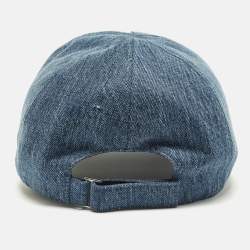 مملوكة مسبقًا قبعة بيسبول مطرزة بالزنبق الأزرق من ديور هوم دينم بحجم صغير