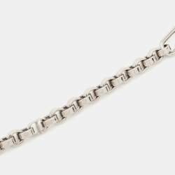 Pre Owned Dior Enamel Silver Tone Multi Charm Necklace