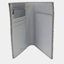 Pre Owned Dior Homme Oblique Passport Wallet