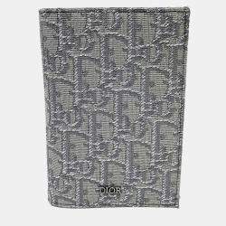 Pre Owned Dior Homme Oblique Passport Wallet
