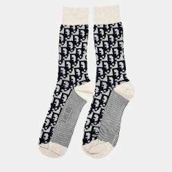 Pre Owned Dior Cotton Polyamide Homme Oblique Socks