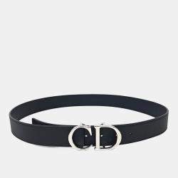 مملوكة مسبقًا Christian Dior Leather Homme Reversible Belt
