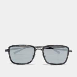 Pre Owned Dior Dark Grey Mirrored DiorBlackSuit S9U Rectangle Sunglasses 