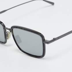 Pre Owned Dior Dark Grey Mirrored DiorBlackSuit S9U Rectangle Sunglasses 