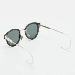 Pre Owned Dior Homme White/Grey DiorMagnitude01 Round Sunglasses