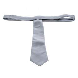 Dior Grey Self Striped Silk Jacquard Tie