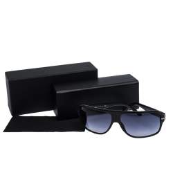 Pre Owned Dior Homme Brown/ Grey Gradient Black Tie 112S Rectangle Sunglasses