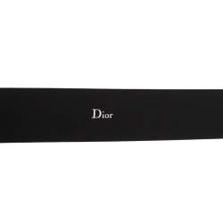 Pre Owned Dior Homme Black Leather Square Buckle Belt 90CM