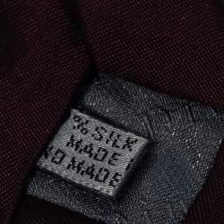 Pre Owned Dior Homme Bordeaux Silk Skinny Tie 