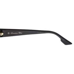Pre Owned Dior Black Mirror Dior Hit Square Sunglasses