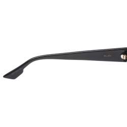 Pre Owned Dior Black Mirror Dior Hit Square Sunglasses