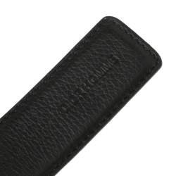 Dior Black/Blue Leather Reversible Belt 114CM
