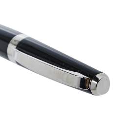 Dior Black Lacquer Silver Tone Ball Point Pen