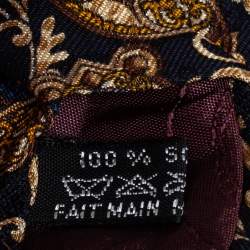 Pre Owned Dior Vintage Multicolor Printed Silk Traditional Tie