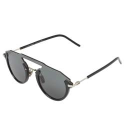 Pre Owned Dior Homme Black/ Dark Grey Diorfuturistic Aviator Sunglasses