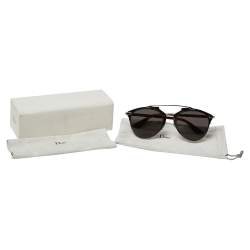 Pre Owned Dior Brown Havana/Grey 31ZNR Aviator Sunglasses