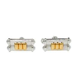 Dior Two Tone Metal Tie Pin & Cufflinks Set