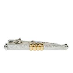 Dior Two Tone Metal Tie Pin & Cufflinks Set