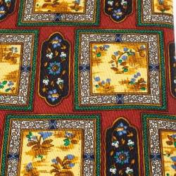 Pre Owned Christian Dior Monsieur Multicolor Floral Printed Silk Tie