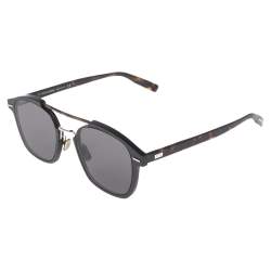 Pre Owned Dior Homme Brown Havana/Grey AL13.13 Aviator Sunglasses