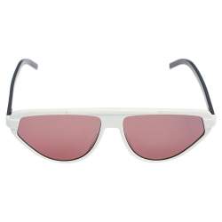 Dior Homme White/ Fuchsia Blacktie Cat-Eye Sunglasses
