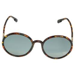 Pre Owned Dior Brown Havana/ Grey SoStellaire2 Round Sunglasses