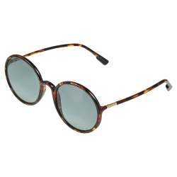 Pre Owned Dior Brown Havana/ Grey SoStellaire2 Round Sunglasses