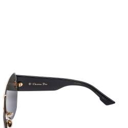 Pre Owned Dior Black Acetate DiorAddict1 Mirror Shield Sunglasses