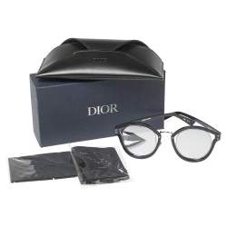 Pre Owned Dior Blue Acetate Dior Elliptic Mirror Sunglasses