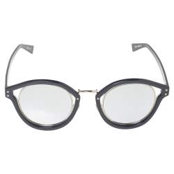 Pre Owned Dior Blue Acetate Dior Elliptic Mirror Sunglasses