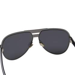 Pre Owned Dior Black Forerunner Aviator Sunglasses