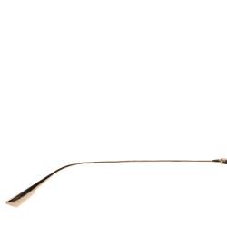 Pre Owned Dior Gold Tone/Brown Havana Monsieur 3 Aviator Sunglasses