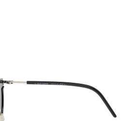 Pre Owned Dior Black/ Grey 8072K DiorFuturistic Round Sunglasses