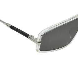 Pre Owned Dior Homme Clear/ Grey Black DIORMERCURE Shield Sunglasses