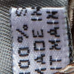 Pre Owned Dior Beige & Brown Chevron Jacquard Silk Tie