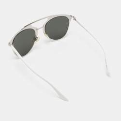 Pre Owned Dior Silver Tone / Grey DiorReflected 85LDC Aviator Sunglasses