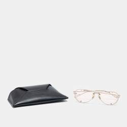 Pre Owned Dior Homme Gold Tone/ Pale Pink DiorChroma1 Aviator Sunglasses