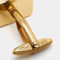 Dior Monsieur Vintage Chain Link Motif Cufflinks & Tie-Clip Set