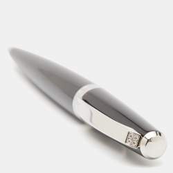 Dior Fahrenheit Black Lacquer Palladium Finish 4 Diamonds Ballpoint Pen