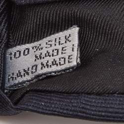 Pre Owned Dior Midnight Blue Silk Skinny Tie 