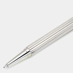 Pre Owned Dior Textured Two Tone Metal Ballpoint Pen
