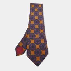 Christian Dior Boutique Monsieur Multicolor Print Silk Tie